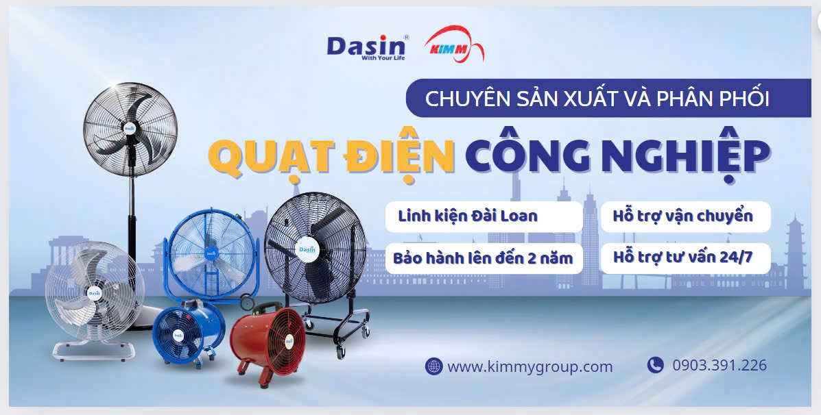 Quạt Dasin tạo lưu lượng gió lớn, làm mát hiệu quả cho trang trại nông nghiệp công nghệ cao.